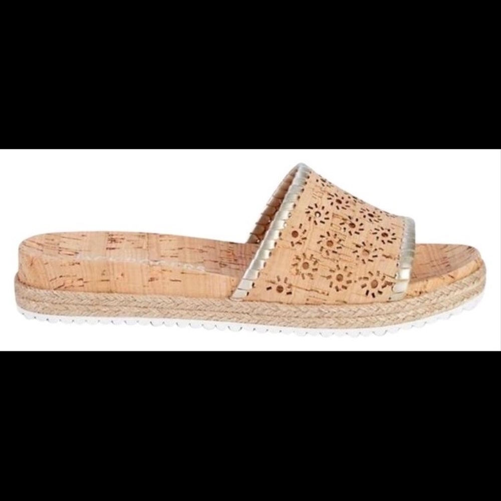 Jack rogers ro cork slides size 9.5